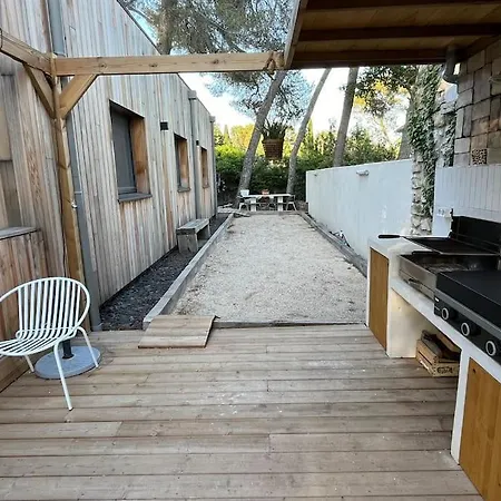 Maison Familiale En Bois - Piscine - Avignon Villa *